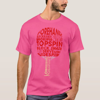 Table Tennis Ping Pong Racket Player Funny T-Shirt