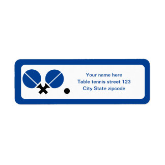 Table tennis ping-pong rackets and ball black blue