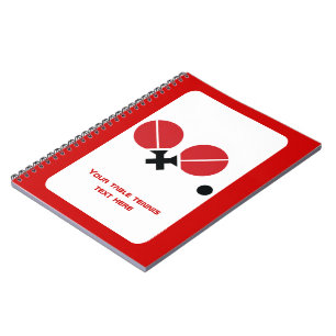 Table tennis ping-pong rackets and ball black, red spiral notebook