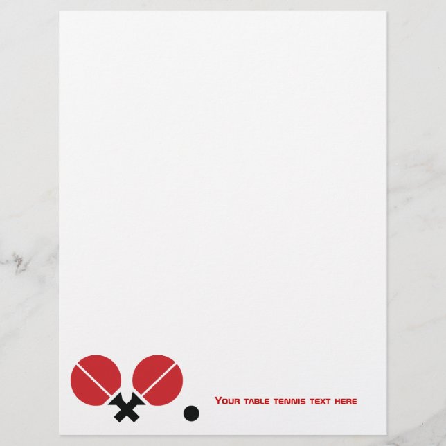 Table tennis ping-pong rackets and ball flyer (Front)