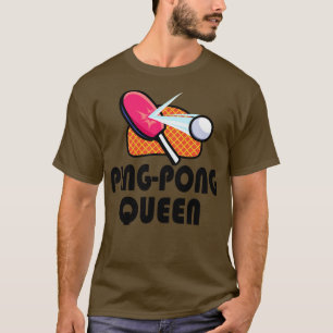 Table Tennis Ping Pong Women Players T-Shirt