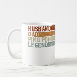 Table Tennis Player Husband Dad Father Ping Pong P Coffee Mug
