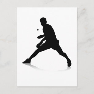 Table Tennis Player Postcard