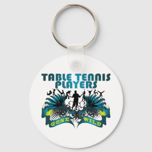 Table Tennis Players Gone Wild Key Ring