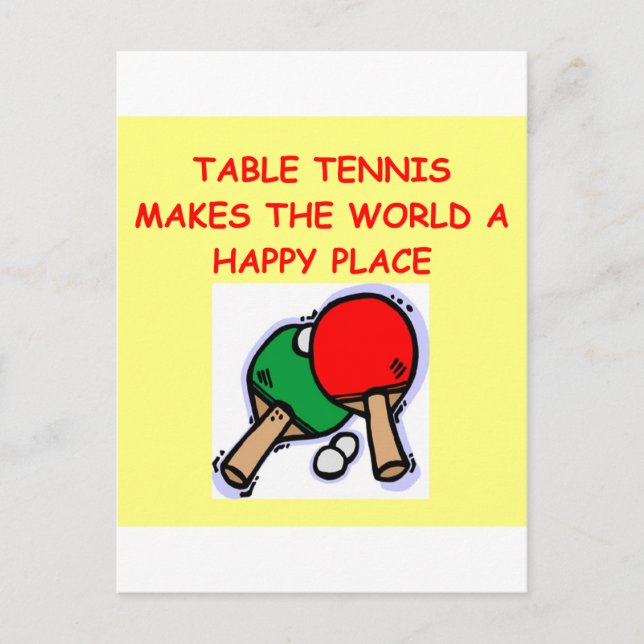 table tennis postcard (Front)