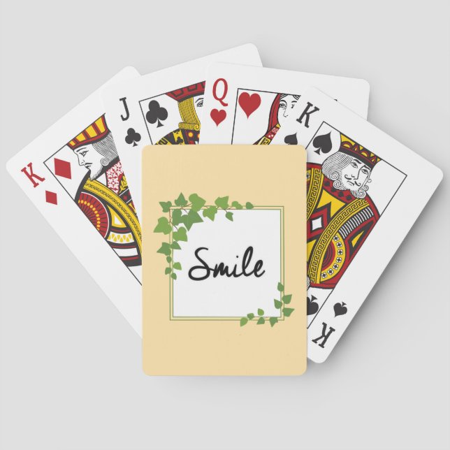 Table tennis smile  playing cards (Back)