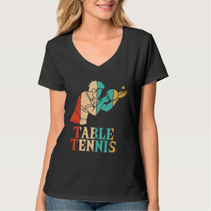 Table Tennis Table Tennis Paddles Balls Profi Ping T-Shirt