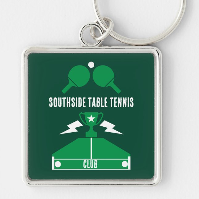 Table Tennis Tournament Key Ring (Front)