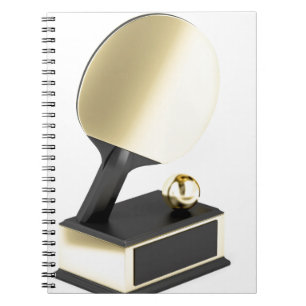 Table tennis trophy notebook