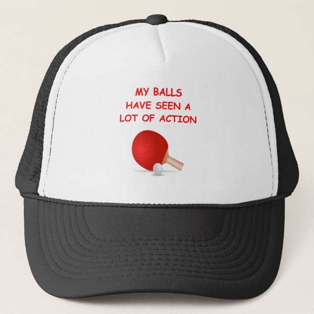 table tennis trucker hat (Front)