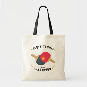 Table Tennis (Wannabe) Champion Funny Tote Bag