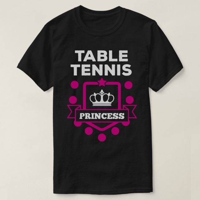 Table Tennis white T-Shirt (Design Front)