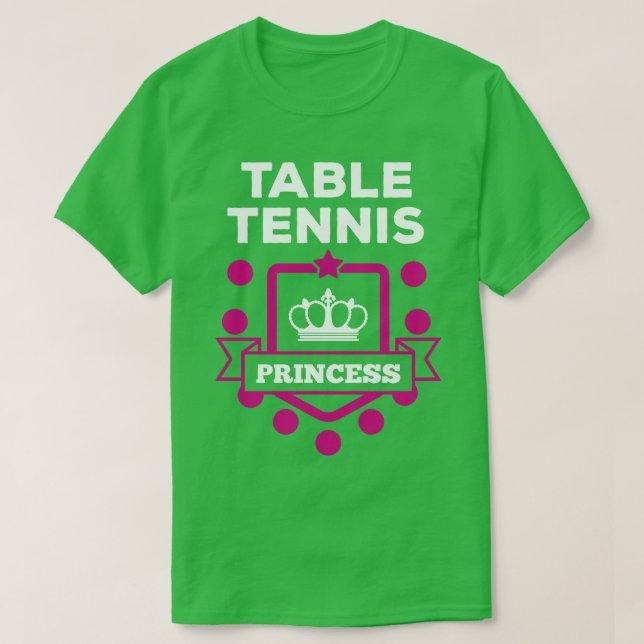 Table Tennis white T-Shirt (Design Front)