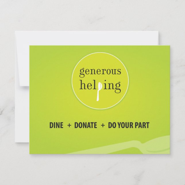 Table Tent Invitation (Front)