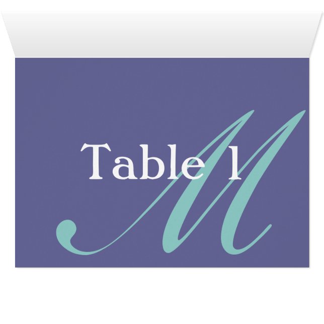 Table Tent Monogram Card (Inside Horizontal (Bottom))