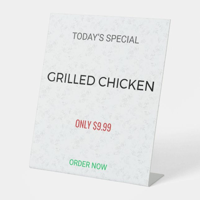 Table Tent Sign | Custom | Menu | Wedding | Promo (Front)