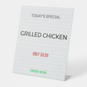 Table Tent Sign   Custom   Menu   Wedding   Promo
