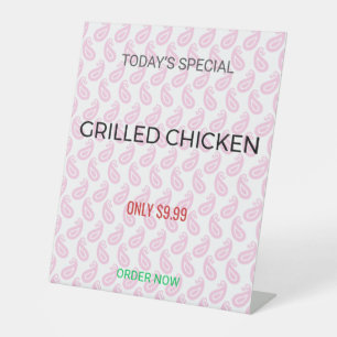 Table Tent Sign   Custom   Menu   Wedding   Promo