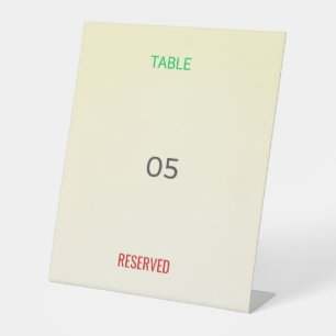 Table Tent Sign   Reserved   Custom   Event   Bold