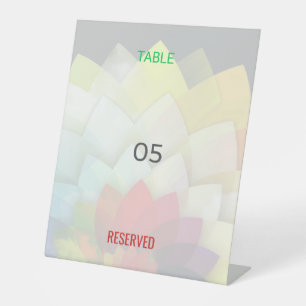 Table Tent Sign   Reserved   Custom   Event   Bold
