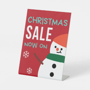 Table Top Sale Sign, Christmas Sale Pedestal Sign