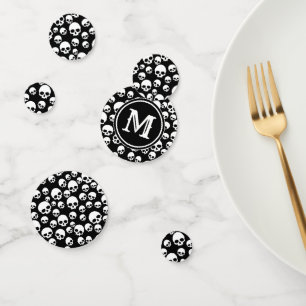 Table Toss Skull Pattern Confetti 