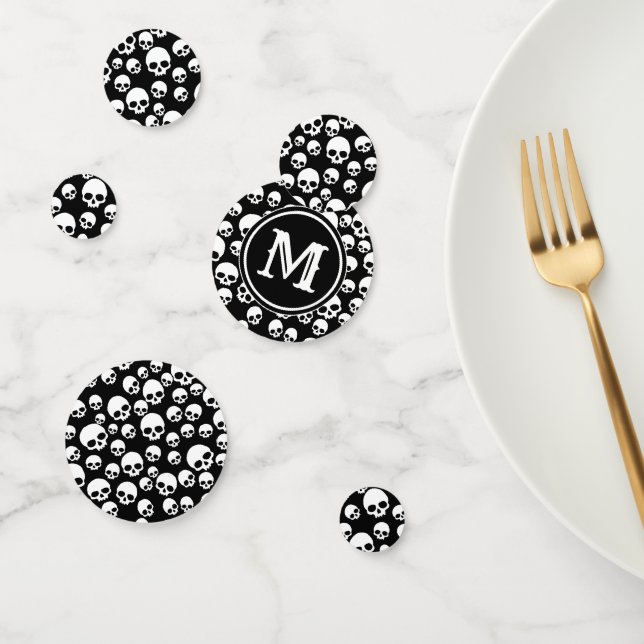 Table Toss Skull Pattern Confetti  (Group)