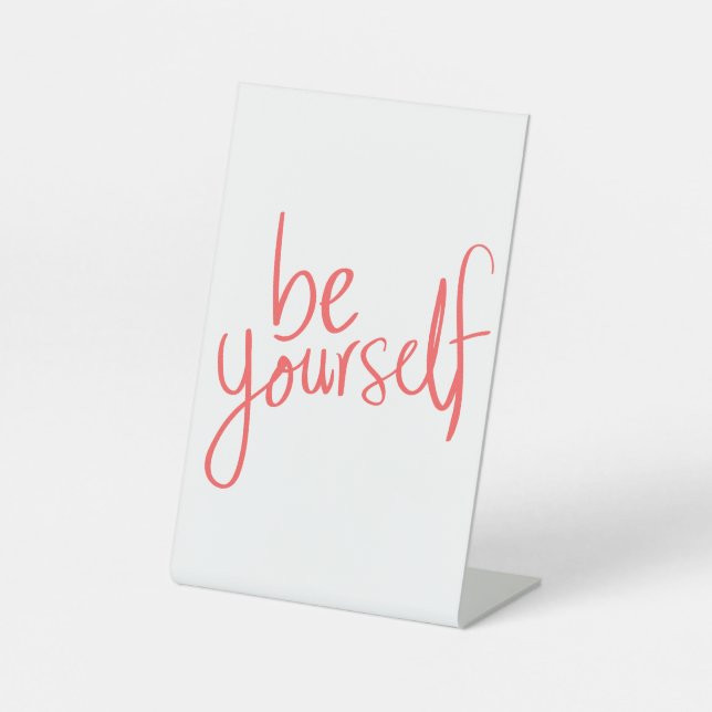 TABLE WEIGHT PEDESTAL SIGN (Front)