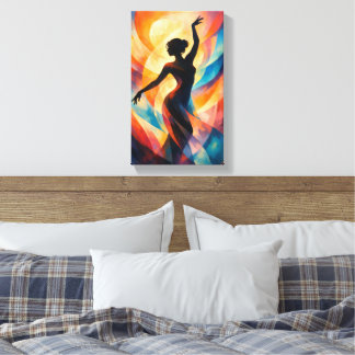 Tableau Déco (Dame Gracieuse Abstrait ) Canvas Print