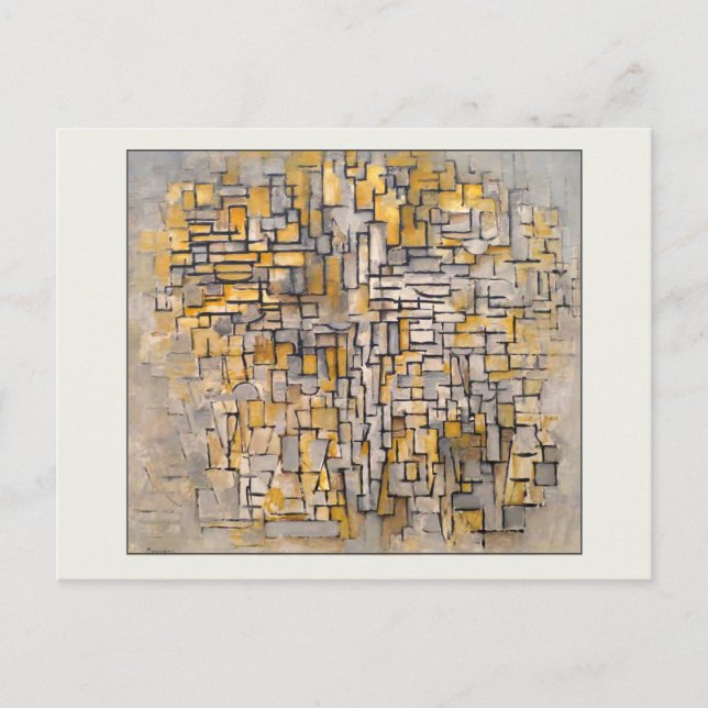 Tableau No. 2 Composition No VII Piet Mondrian Postcard (Front)