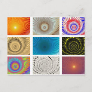 Tableau of Circles Postcard