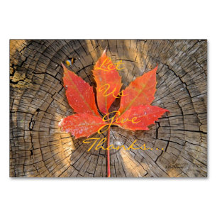 Tablecard - Thanksgiving Table Number