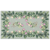 Tablecloth 60"x104" Tulips on the Vine in Sage