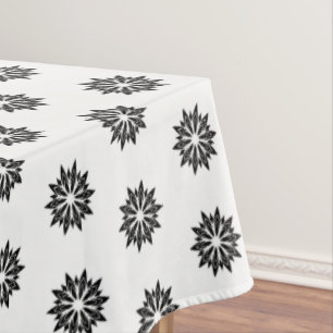 Tablecloth "60x84" Black Floral
