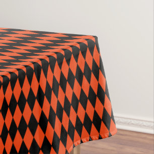 Tablecloth "60x84" -Halloween Harlequin Diamonds