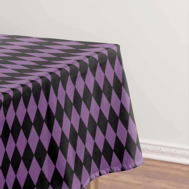 Tablecloth "60x84" -Halloween Harlequin Diamonds (In Situ)