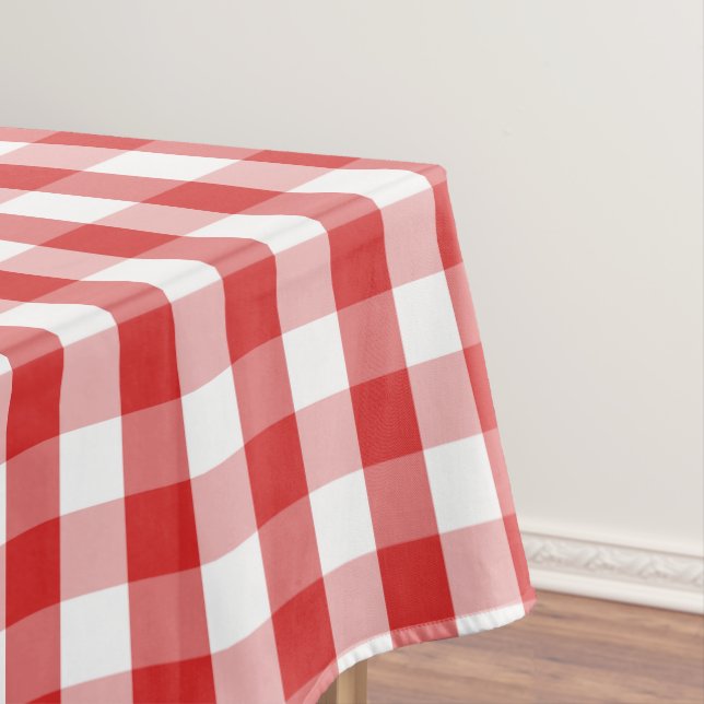 Tablecloth "60x84" Red Chequerboard (In Situ)