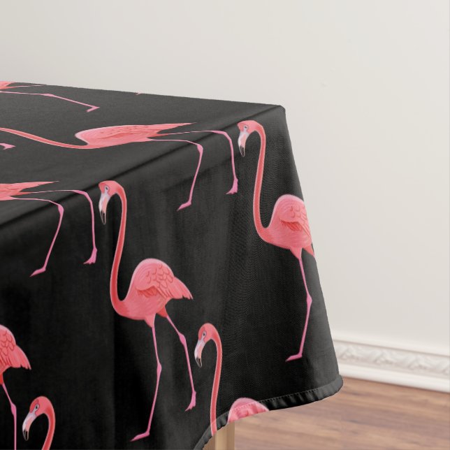 Tablecloth "60x84" Tropical Pink Flamingo (In Situ)
