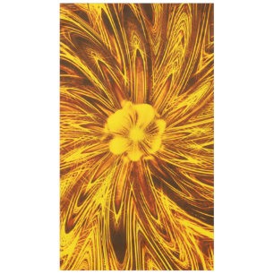 Tablecloth Abstract Lines Yellow Flower