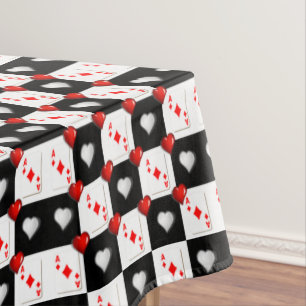 Tablecloth Ace Card Red Diamonds