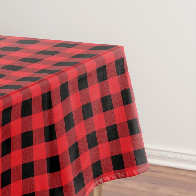 Tablecloth Christmas Buffalo Plaid (In Situ)