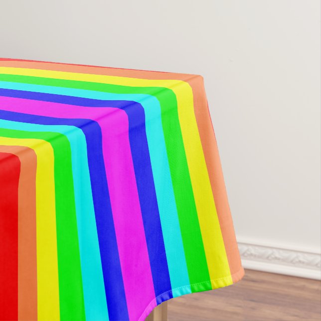 Tablecloth Colourful Colours Stripe (In Situ)