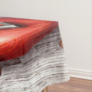 Tablecloth Country Wood Key to my Heart Rustic Tre