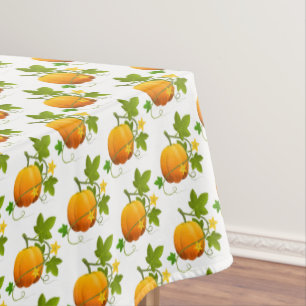 Tablecloth Fall Pumpkin Vine