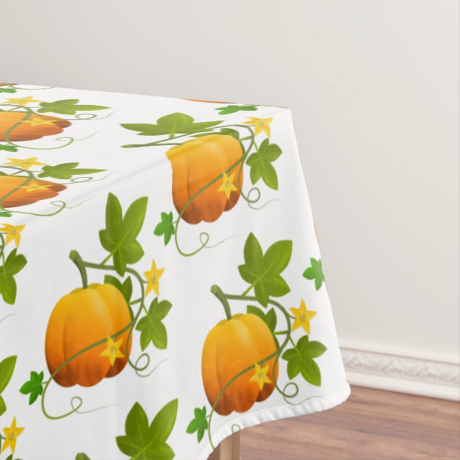 Tablecloth Fall Pumpkin Vine (In Situ)