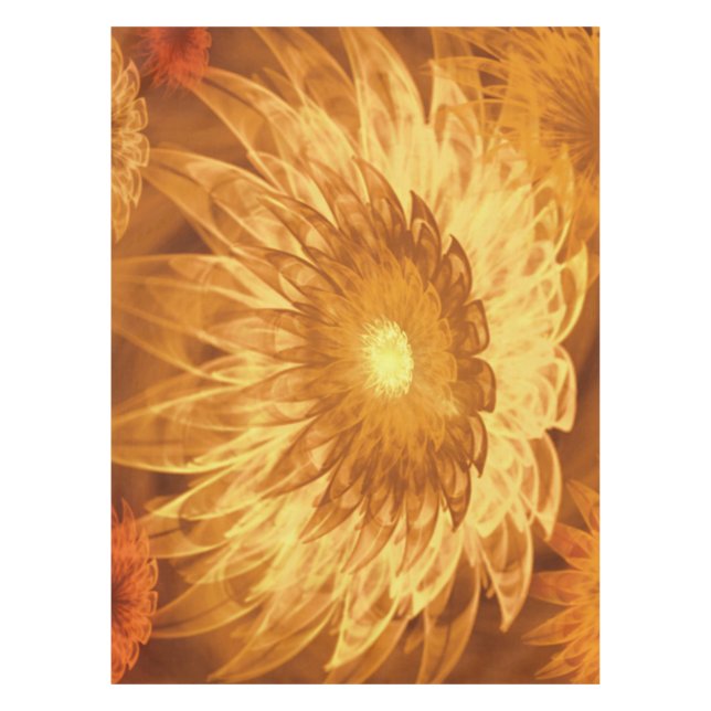 Tablecloth Fantasy Flowers Yellow (Front)