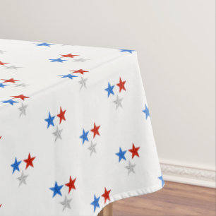 Tablecloth July 4th Patriotic Stars