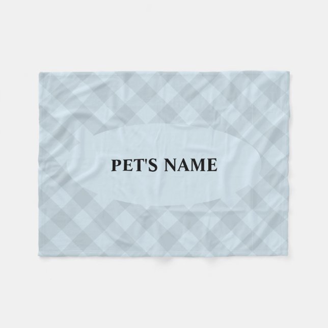 Tablecloth Pattern Personalised Dog Blankets (Front (Horizontal))