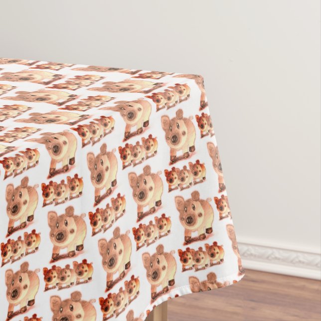 Tablecloth Pigs (In Situ)