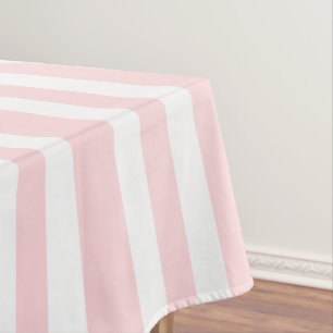 Tablecloth Pink & White Stripe